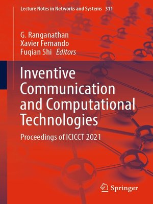 cover image of Inventive Communication and Computational Technologies